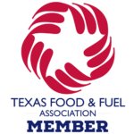 The logo of Texas food and fuel association member 